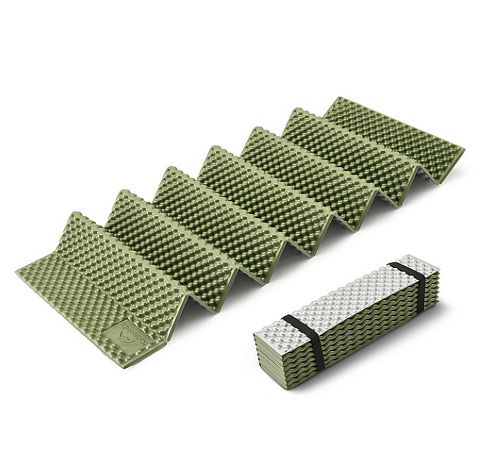 Килимок складаний IXPE Naturehike CNK2450WS044, алюмінієва плівка, 195x60х1,8 см, оливковий зелений 78134 фото