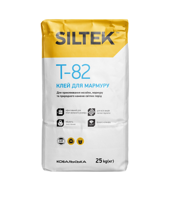 Т-82 Клей для мрамора Siltek 25кг 77100 фото