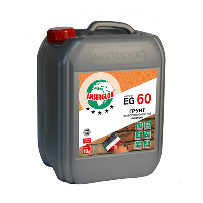 EG 60 UNIGRUNT, 10л-Грунт глибокопроникаючий ANSERGLOB 99914 фото