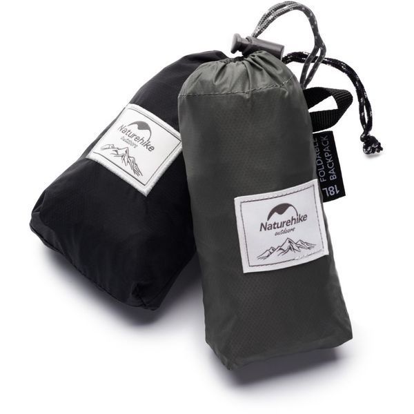 Рюкзак компактный сверхлегкий Naturehike Ultralight NH17A012-B, 18 л, черный 78384 фото