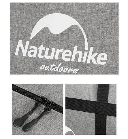 Сумка-баул для зберігання портативна Naturehike NH17S021-M, 45 л, темно-сірий 78142 фото