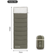 Спальник с капюшоном Naturehike LD350 CNK2300SD016, темно-зеленый 78126 фото 3