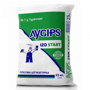 Штукатурка Aygips Izo Start (мешок 25кг) 77008 фото