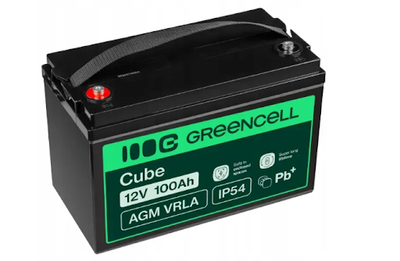 Акумулятор Green Cell AGM VRLA 12V 100Ah IP54 78293 фото