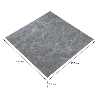 Самоклеюча LVT плитка 457х457х1.5мм, Сірий 78585 фото