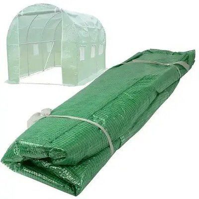 Пленка для теплицы 6 м2 (3х2х2м) 140 г/м2, UV, ветростойкая, морозостойкая, Зеленая 77780 фото