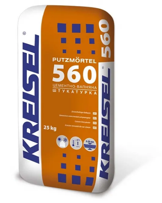 560 (25кг) Штукатурна суміш PUTZMORTEL Крайзель 77015 фото