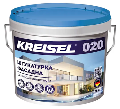 Декоративная штукатурка Барашек 1,5 мм силоксан-силиконовая Kreisel 020 99900 фото