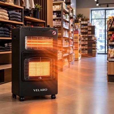 Портативний газово-електричний обігрівач 2в1 VELARO Prime VL-402 4200 Вт для приміщень + шланг + ред 79201 фото