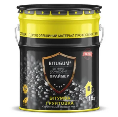 Праймер битумно-каучуковый BITUGUM 18л 78439 фото