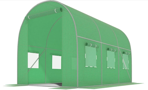 Садовая теплица 7 м&sup2; (3,5&times;2&times;2 м) с окнами, армированная пленка UV-4, Зеленая 78348 фото