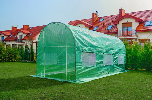 Садовая теплица 7 м&sup2; (3,5&times;2&times;2 м) с окнами, армированная пленка UV-4, Зеленая 78348 фото