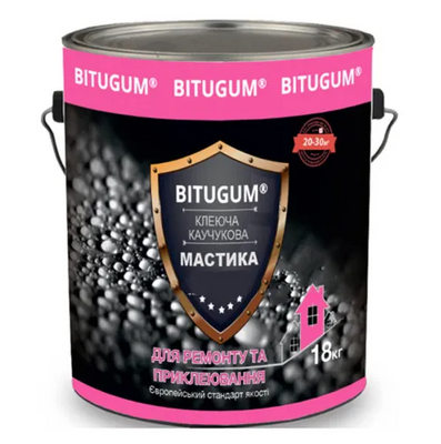 Мастика клеящая каучуковая BITUGUM 18 кг 78440 фото