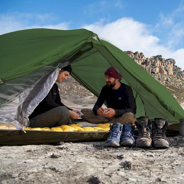Намет надлегкий двомісний з футпринтом Naturehike Mongar, 210T, темно-зелений 78303 фото