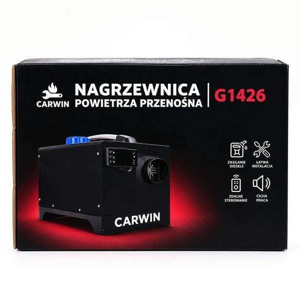 Автономний дизельний обігрівач CARWIN 12 кВт 12/24 В з пультом ДК для автомобіля та приміщень WEBAST 79177 фото