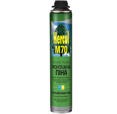 Монтажна піна Hercul М70 Mega під пістолет, 850 мл 99198 фото