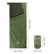 Спальный мешок Naturehike LW180 Mini NH21MSD04, правый, XL, темно-зеленый 78120 фото 2