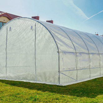 Садовая теплица 18 м&sup2; (6 х 3 х 2 м) с армированной пленкой UV-4, с окнами, Белая 78414 фото