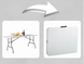 Набор садовой мебели складной (Стол+скамейка) 180 см, Белый 78373 фото 3