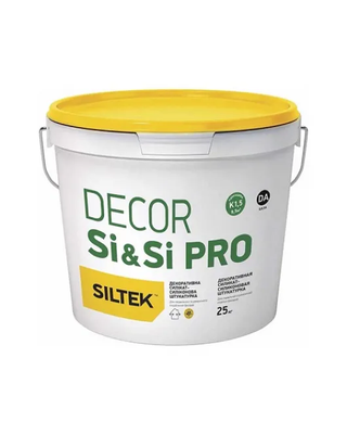 Siltek Decor Si&Si Pro Штукатурка декоративная силикат-силиконовая, камешковая 1,5 мм, база DА (25 кг) 99905 фото