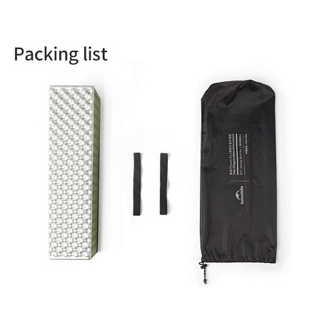 Килимок складаний IXPE Naturehike CNK2450WS044, алюмінієва плівка, 195x60х1,8 см, синій 78135 фото